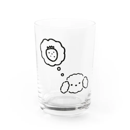 いちごが忘れられない犬 Water Glass