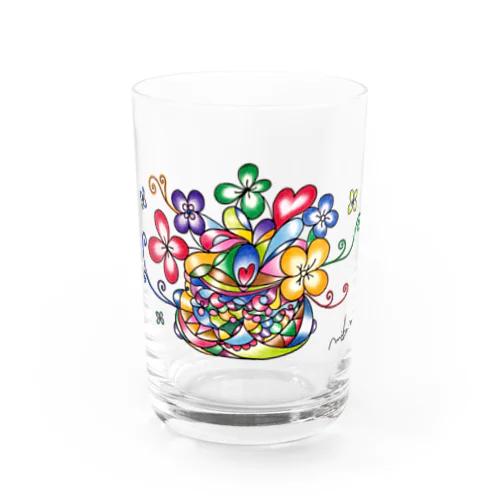 才能の花　「0」 拡大と循環 Water Glass