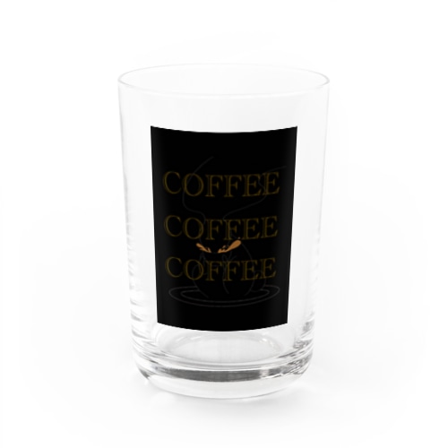 くろうさぎのコーヒーブレイク Water Glass