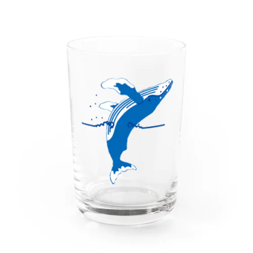 ザトウクジラ・ブリーチング Water Glass