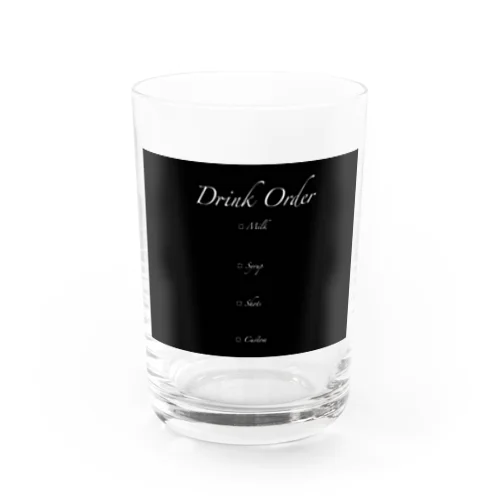 しろうさぎカフェ（Black） Water Glass