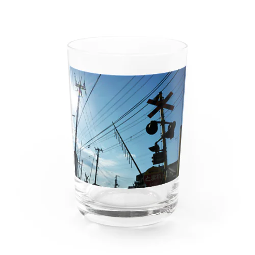 踏切風景写真 Water Glass