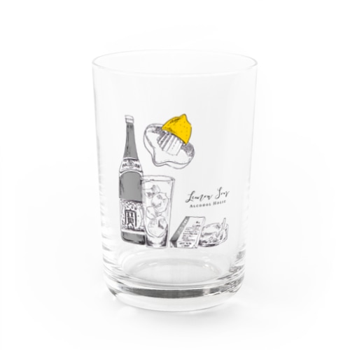 アル中レモンサワー Water Glass