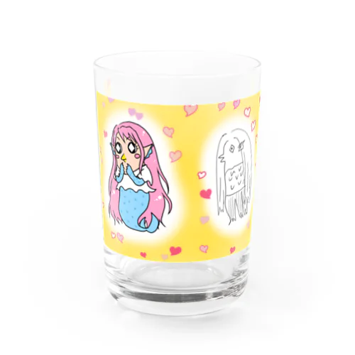 リーヌのアマビエちゃん Water Glass