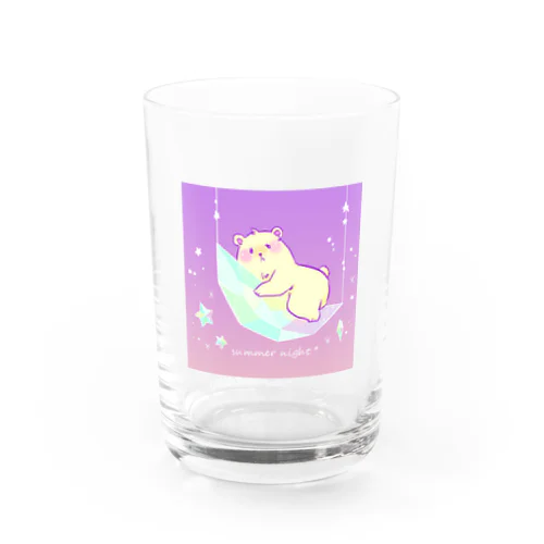 氷の月とくまちゃん＊ Water Glass