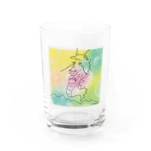 Happy☆Ryusan（green） Water Glass