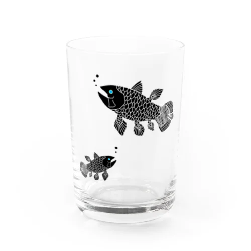 シーラカンスの親子 Water Glass