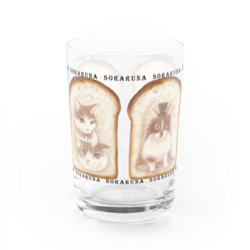 トーストにゃんこD Water Glass