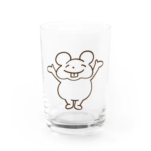 るんるんねずみのちぅ太 Water Glass