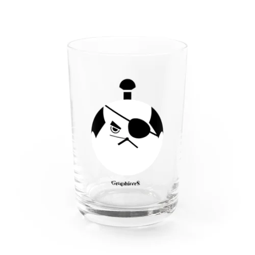 Clock Samurai Water Glass