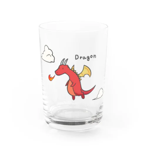 Fire Dragon  Water Glass