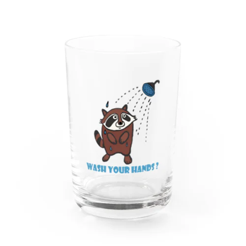 手洗い？アライグマさん Water Glass