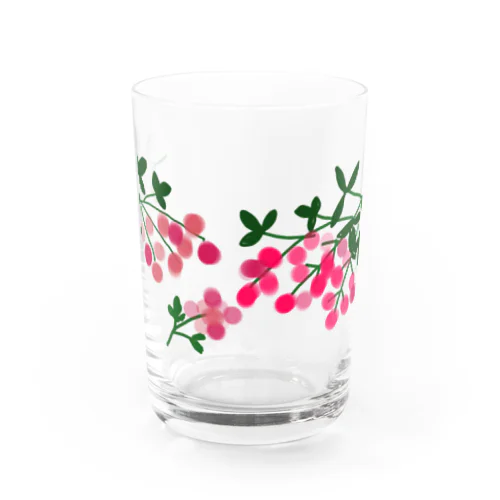 ボタニカル ベリーの花 Water Glass