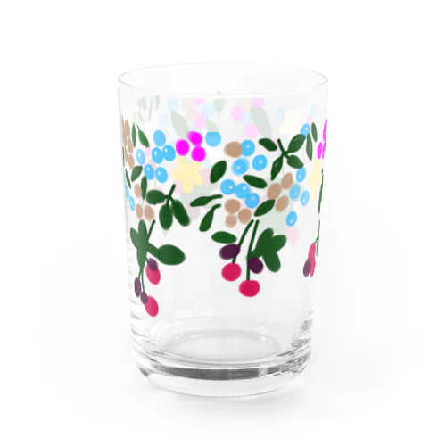 ボタニカル ベリーの花 2 Water Glass