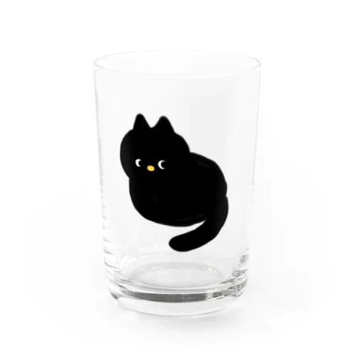 クロネコのいるグラス Water Glass