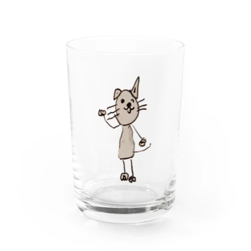 ネコチヤン(中身あり) Water Glass