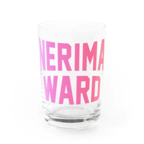練馬区 NERIMA WARD ロゴピンク　 Water Glass