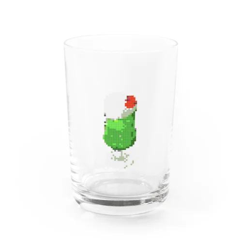 クリームソーダ（ドット） Water Glass