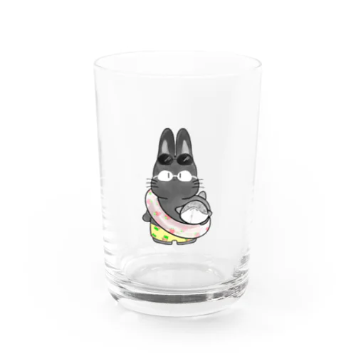 うさぎとうきわとさめ Water Glass