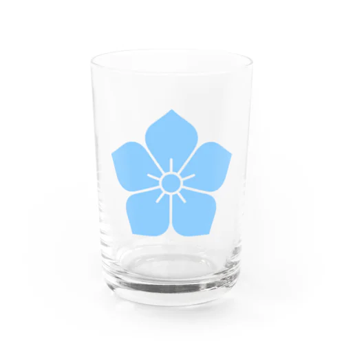 明智光秀（水色桔梗紋） Water Glass