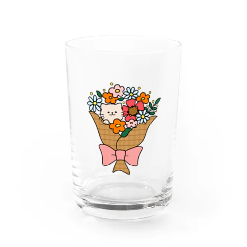 にゃんこブーケ Water Glass