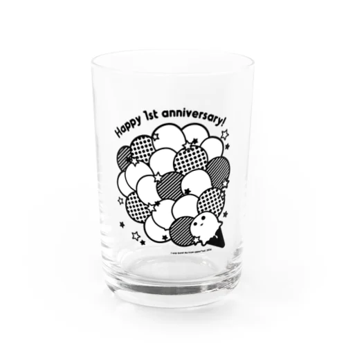 1st クラッカー　しろくろ Water Glass