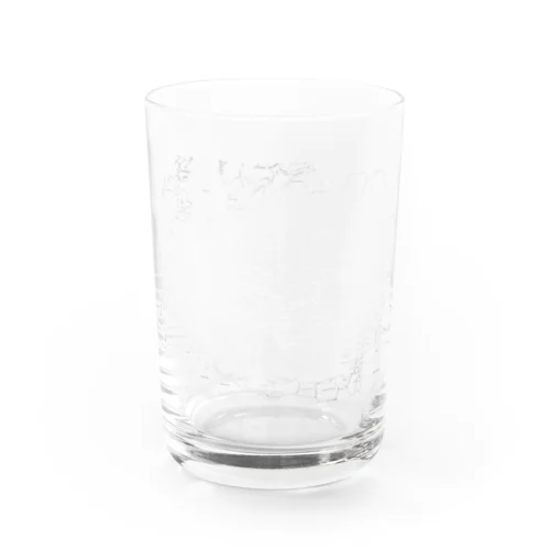 ローマ帝国地図(白) Water Glass