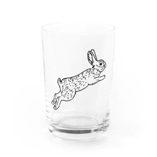 跳ねるうさぎ Water Glass