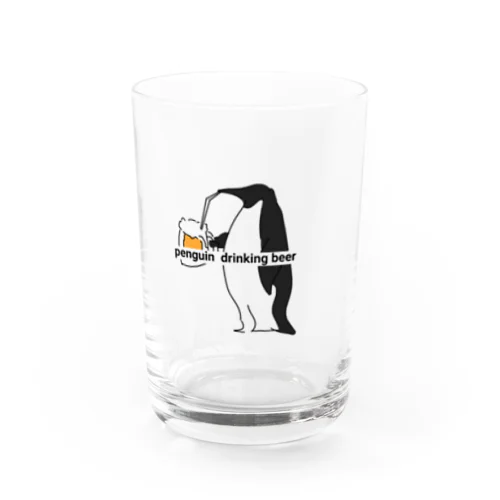 penguin drinking beer グラス