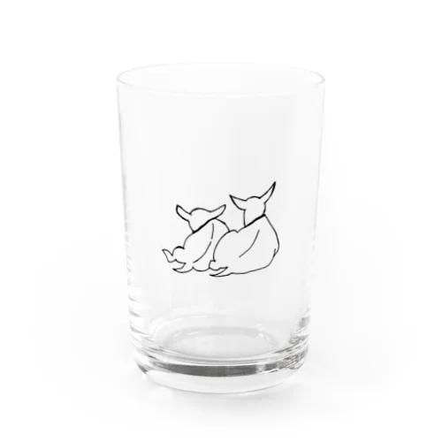 ふたごのうしろすがた Water Glass