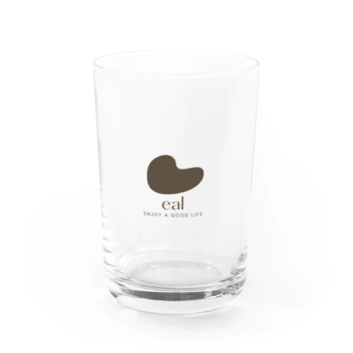 eal ロゴグラス_brown(購入特典付き) Water Glass