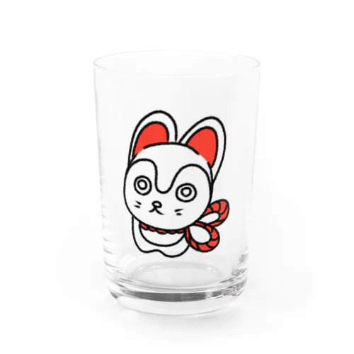 福犬ちゃん　黒 Water Glass