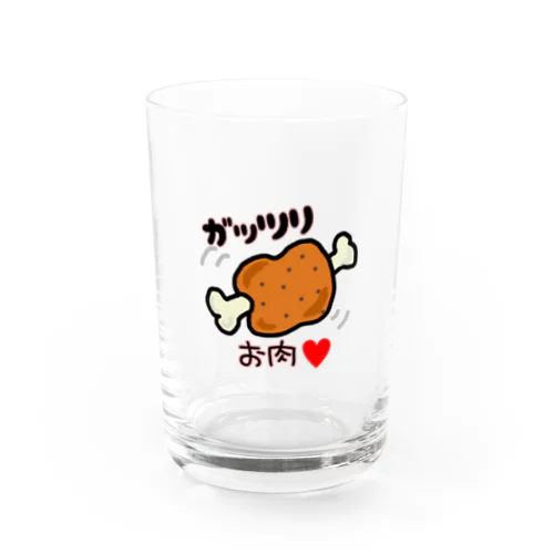 ガッツリお肉🍖 Water Glass