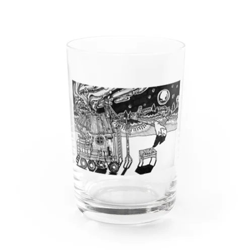 オーロラのよる Water Glass