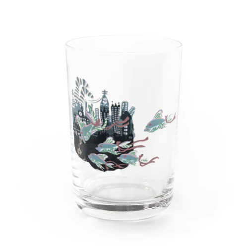 おりぼんフィッシュと街 Water Glass