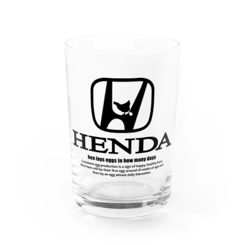 HENは、めんどり。 Water Glass