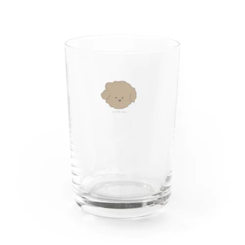 トイプードルのぽめ Water Glass