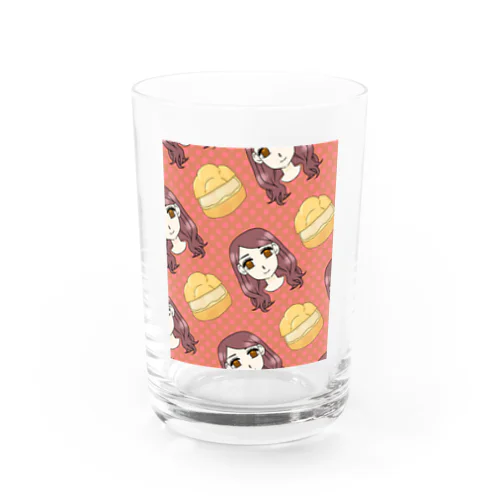 シュークリームとシューコちゃん Water Glass