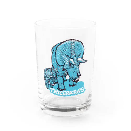 TRICERATOPS（成体と幼体） Water Glass