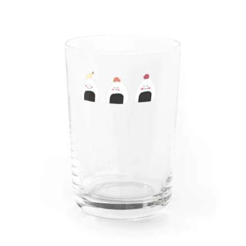 おにぎり三兄弟 Water Glass