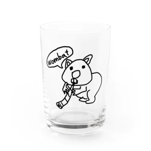 ウォンバットとディジュリドゥ Water Glass