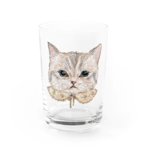 おめかしねこ Water Glass