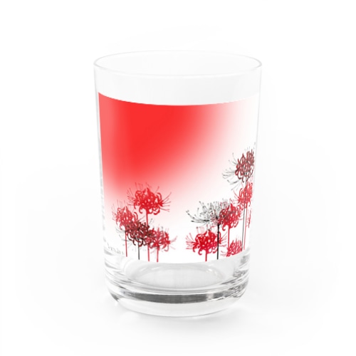 曼珠沙華（彼岸花）のグラス Water Glass