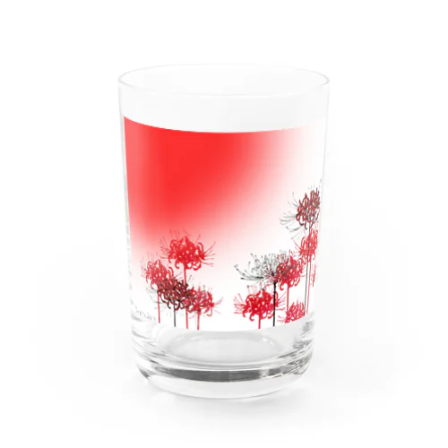 曼珠沙華（彼岸花）のグラス Water Glass