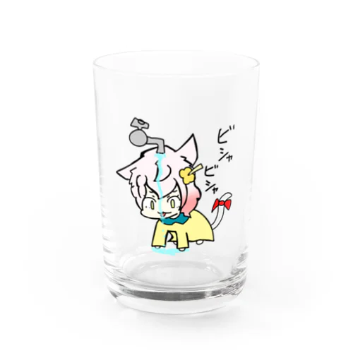 ビシャビシャひまちゃん Water Glass