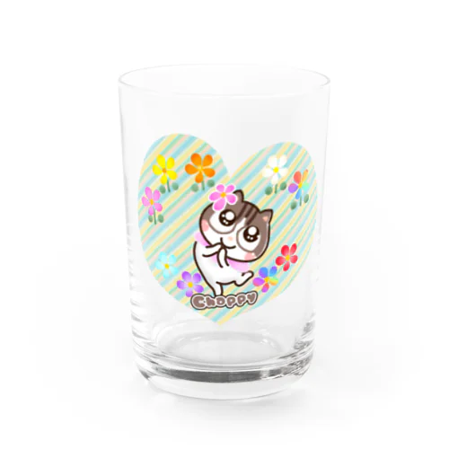 お花猫チャッピー Water Glass