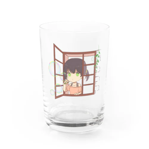 シャボン玉と女の子 Water Glass