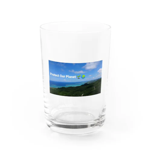 I LOVE EARTH Water Glass