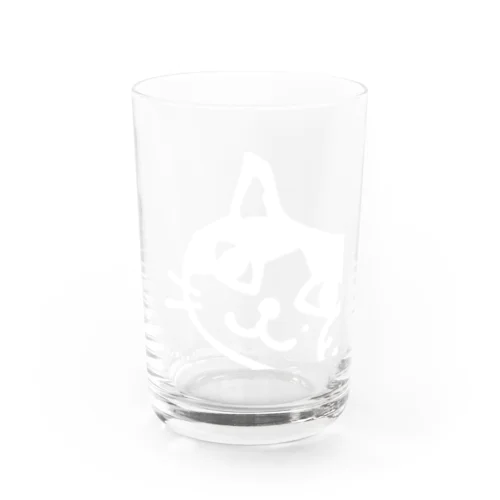 ネコシャのフクちゃんホワイト Water Glass