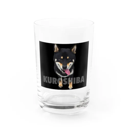 黒柴　柴犬 Water Glass